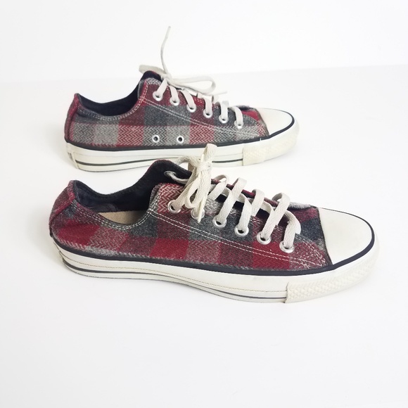 womens plaid converse sneakers